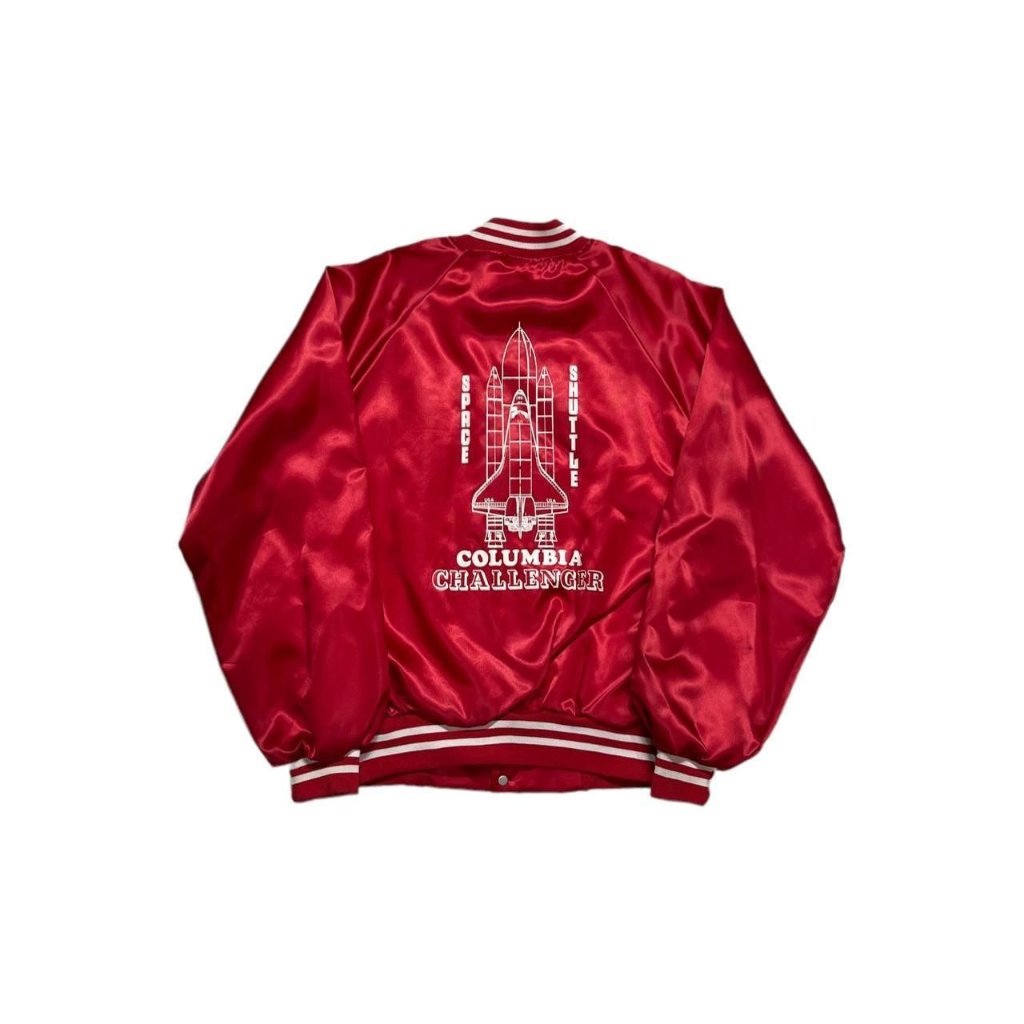 Vintage Columbia Challenger Team Member Satin Jacket